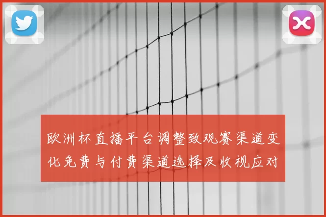 欧洲杯直播平台调整致观赛渠道变化免费与付费渠道选择及收视应对指南