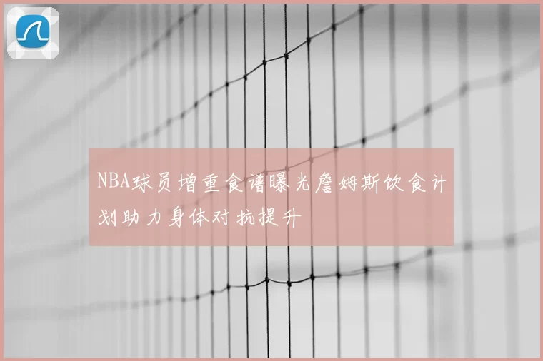 NBA球员增重食谱曝光詹姆斯饮食计划助力身体对抗提升