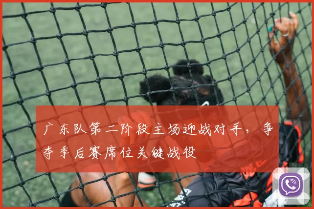 广东队第二阶段主场迎战对手,争夺季后赛席位关键战役